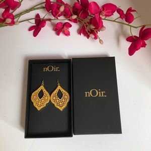 nOir Moroccan Pendant Earrings